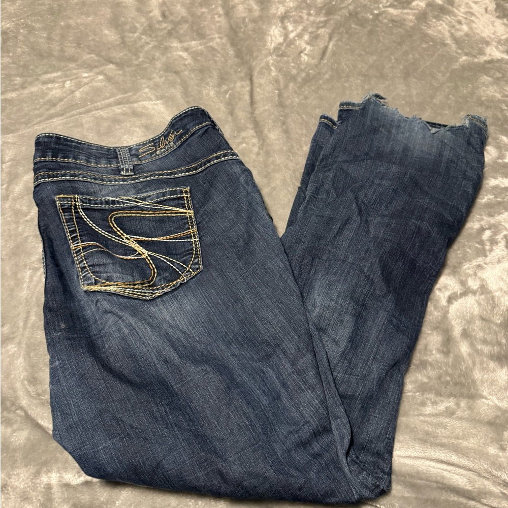 Silver Jeans Blue Tuesday 16 1/2 Boot Cut Denim